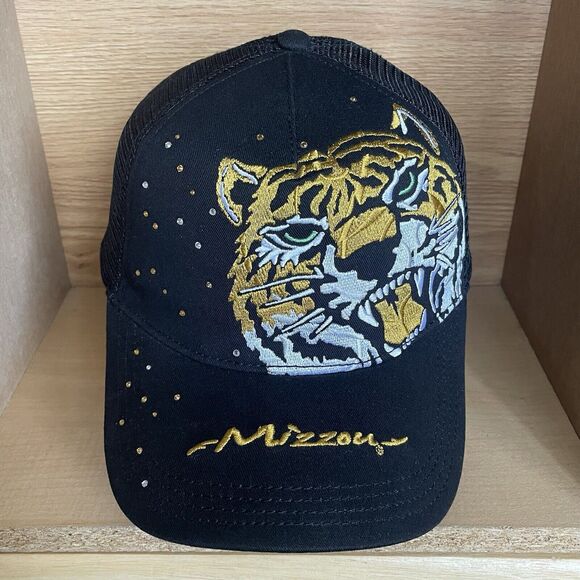 Mizzou Missouri Tigers The Game Rhinestone Gem Bling Trucker Snapback Cap Hat - Picture 5 of 14